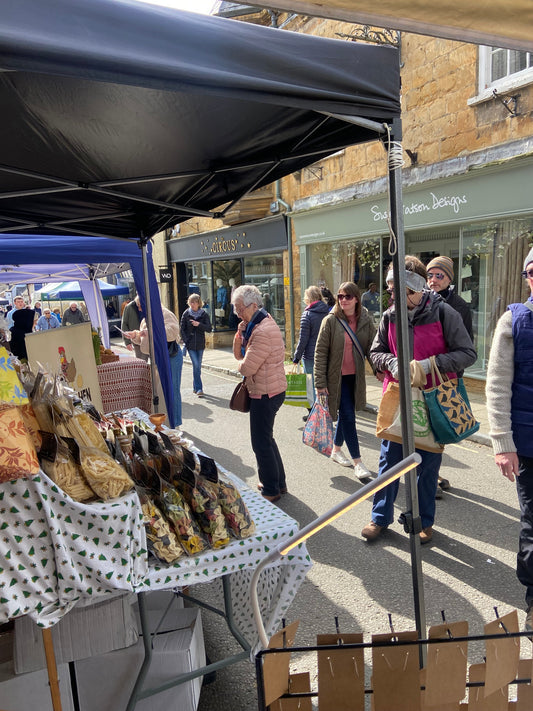 Sherborne Market: Windswept and a little sunkissed!
