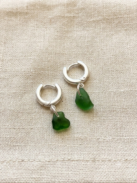 925 Sterling Silver, 12 mm Huggie earrings