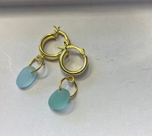 Gold Vermeil huggie earrings