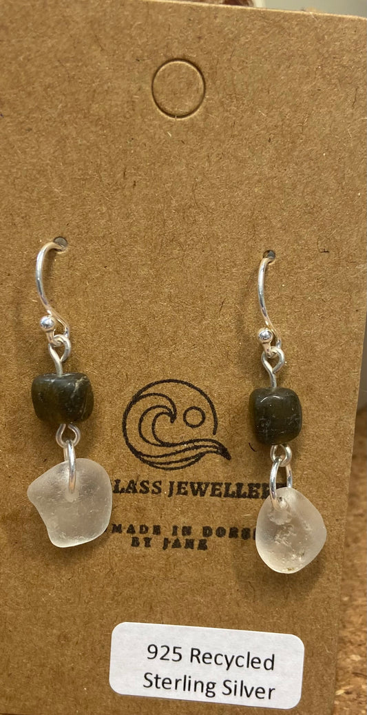 925 Sterling Silver and Labradorite earrings