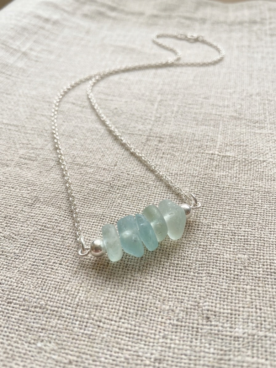 925 Sterling Silver multi piece bar necklace