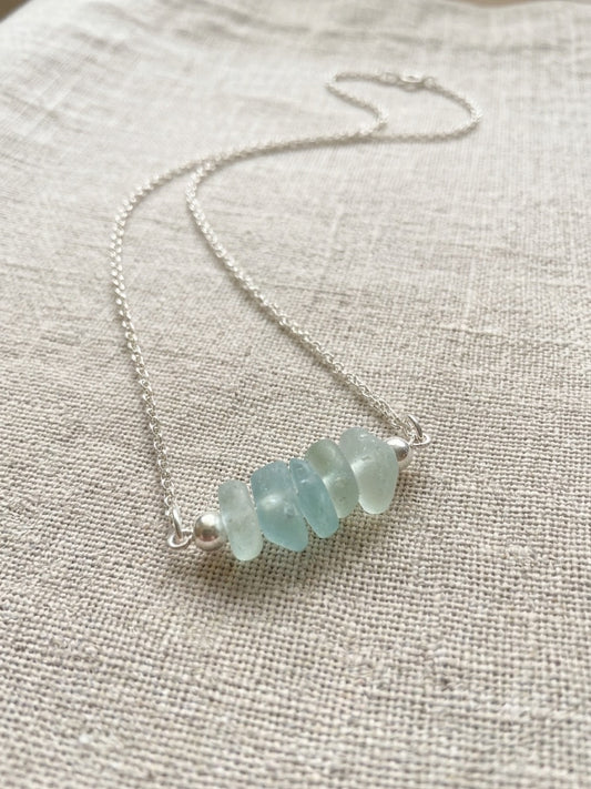 925 Sterling Silver multi piece bar necklace