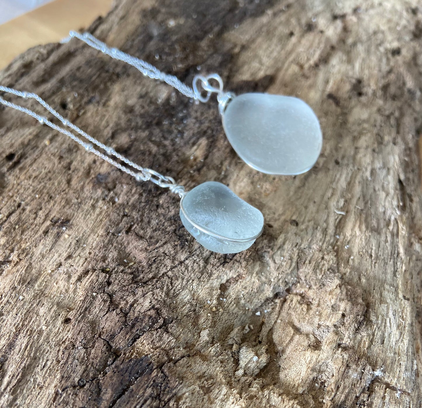 925 Sterling Silver 'outer wrap' pendant on satellite chain