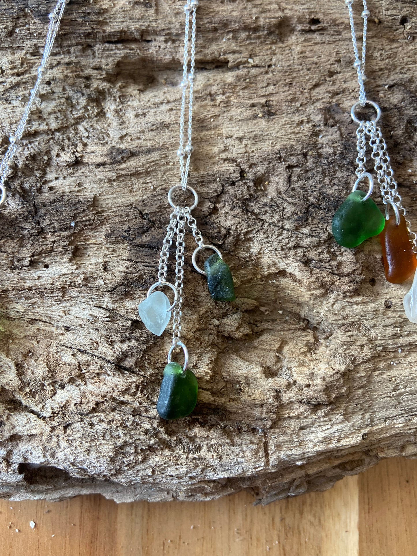 925 Sterling Silver multi drop pendant