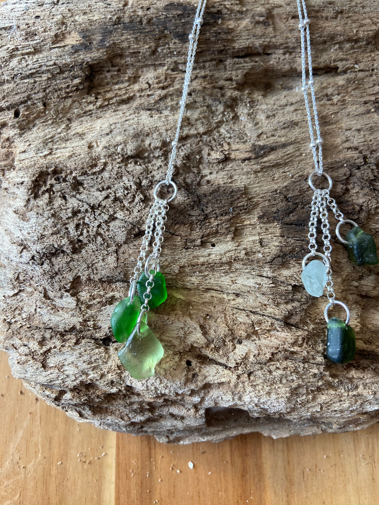 925 Sterling Silver multi drop pendant